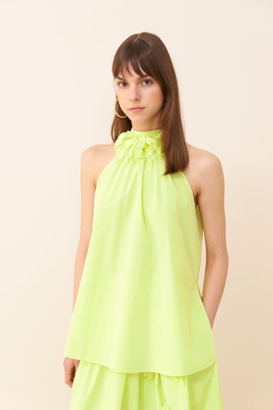Taffeta Blouse Yellow - Roman