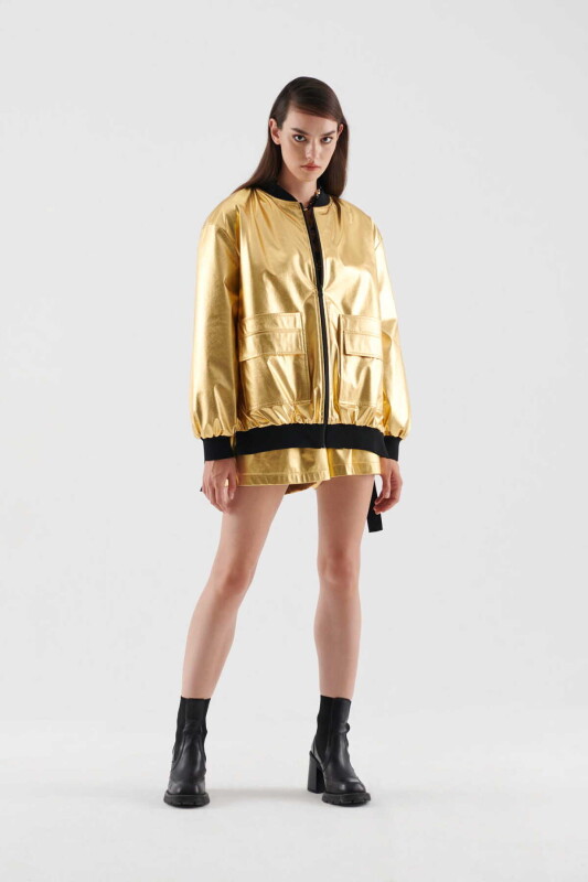 Cepli Kadın Mont Gold - 3