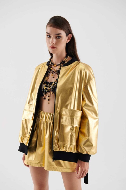 Cepli Kadın Mont Gold - Roman