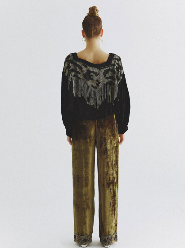 Tassel Detailed Wide Collar Sweater Original - Roman (1)