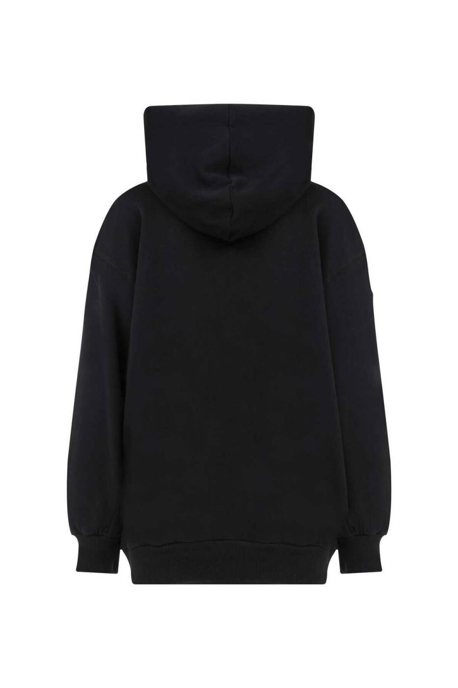 Puantiye Fularlı Sweatshirt Siyah - 5