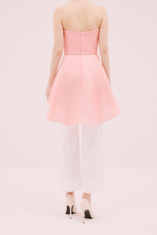 Straplez Bluz Pembe - 2