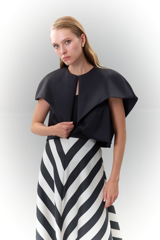 Saten Bolero Siyah - Roman