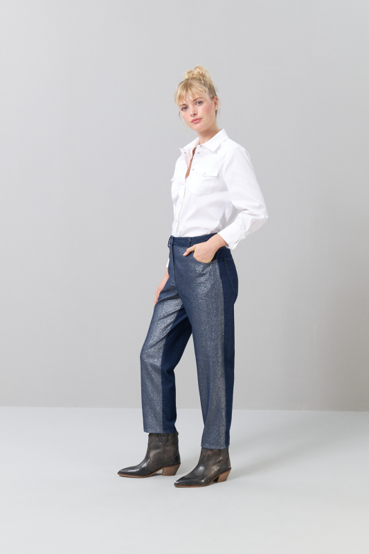 Denim Pantolon Lacivert - Roman