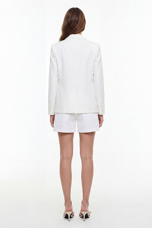 Blazer Ceket Beyaz - 2