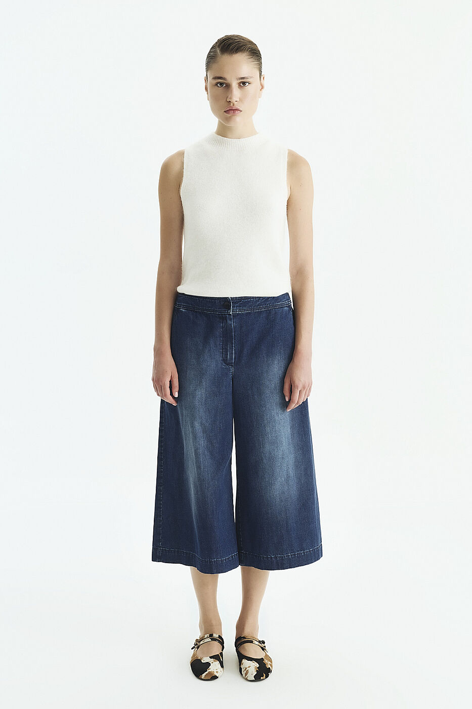 Denim Bermuda Lacivert - 1