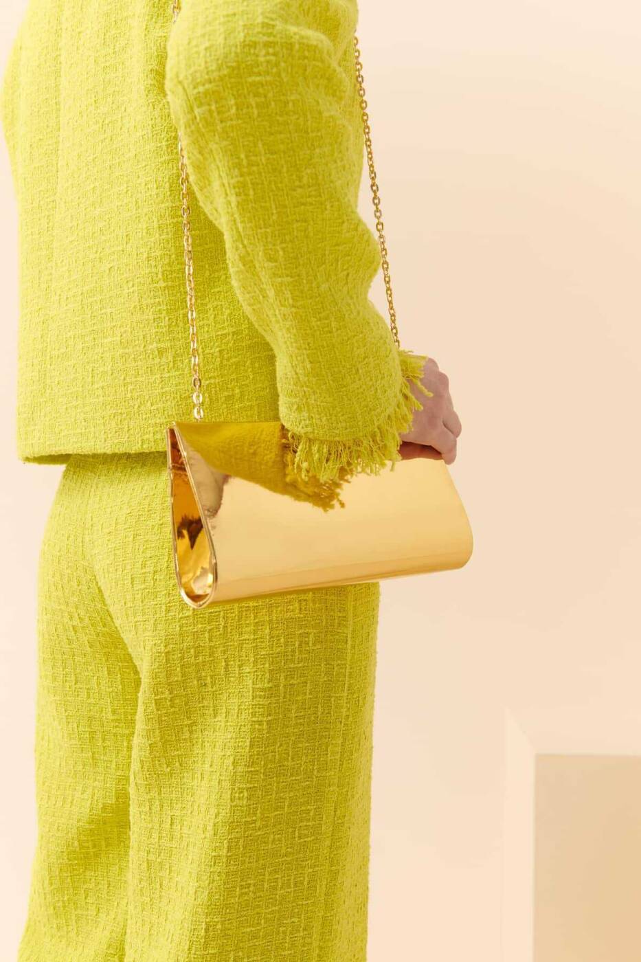 Gold Clutch Çanta Gold - 2