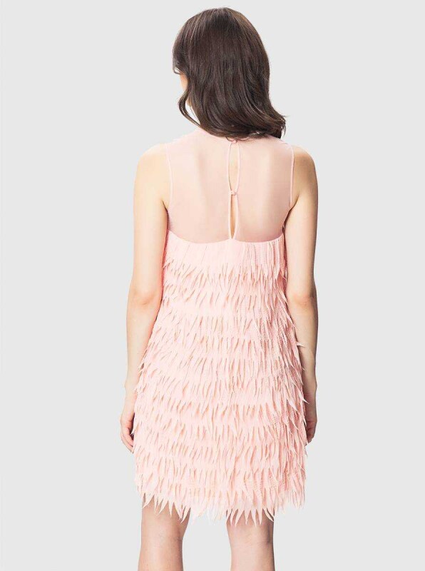 Strappy Tassel Mini Dress Pink - Roman (1)
