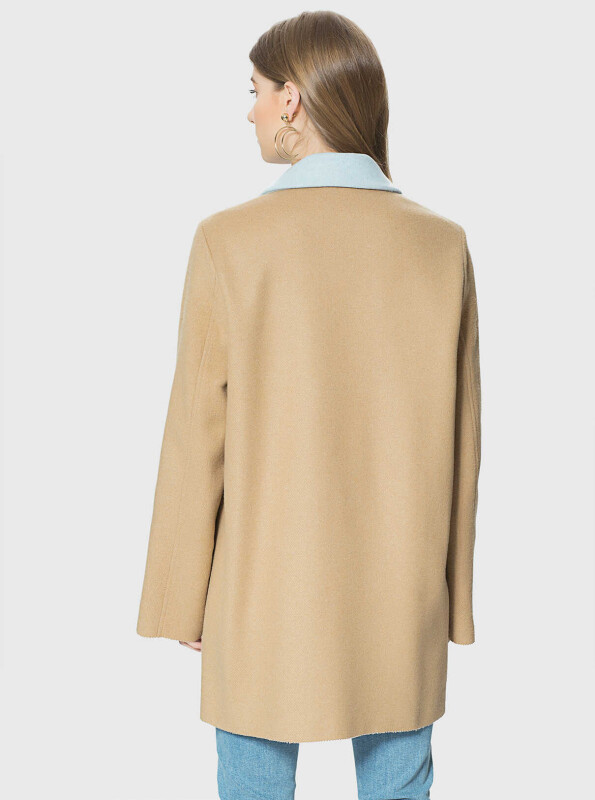 Coat Blue-Beige - Roman (1)