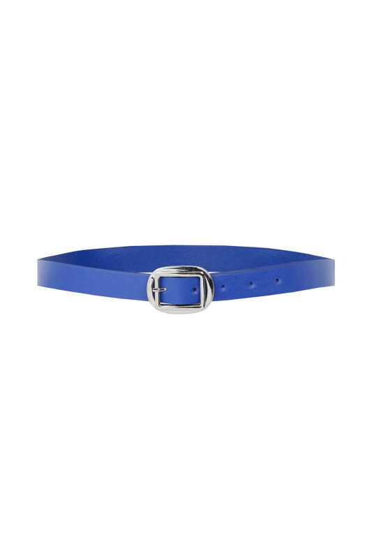 Women s Belt with Buckle Detail Blue - Roman