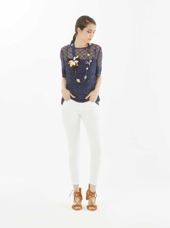 Floral Blouse Navy - Roman