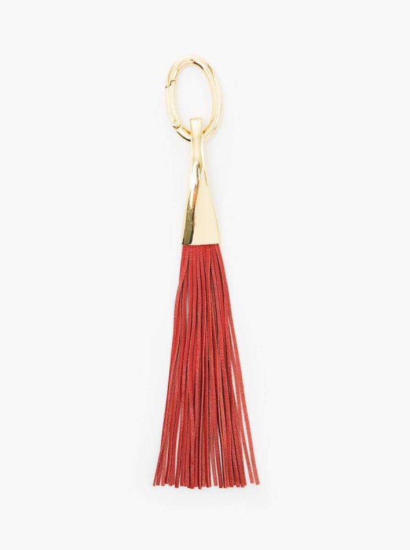  Tasseled Womens Bag Accessory Red - Roman