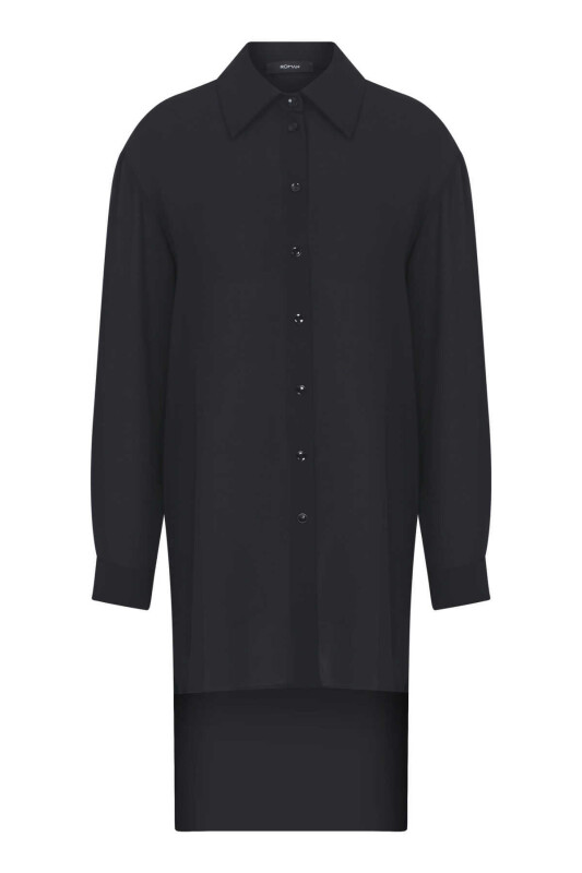 Crepe Tunik Siyah - 4