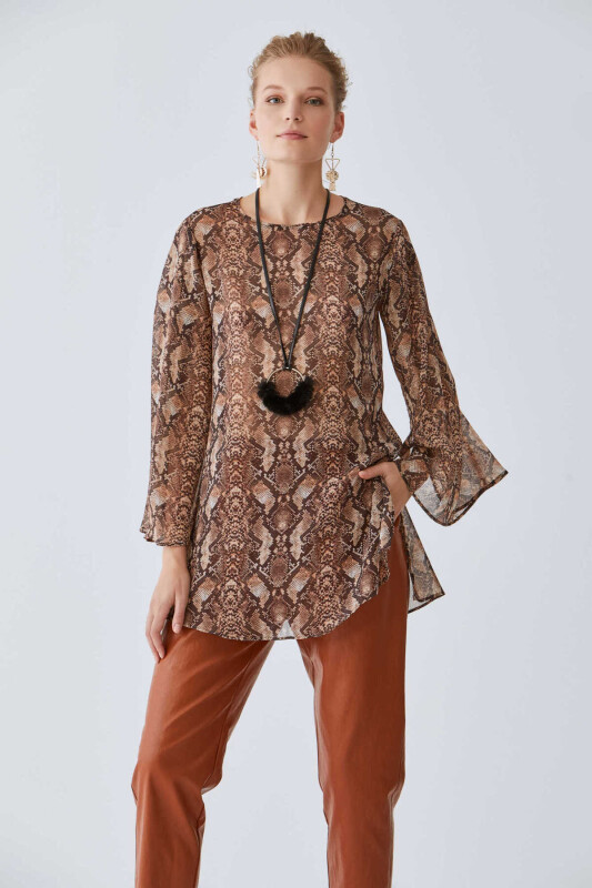  Flounced and Slit Patterned Tunic Original - Roman