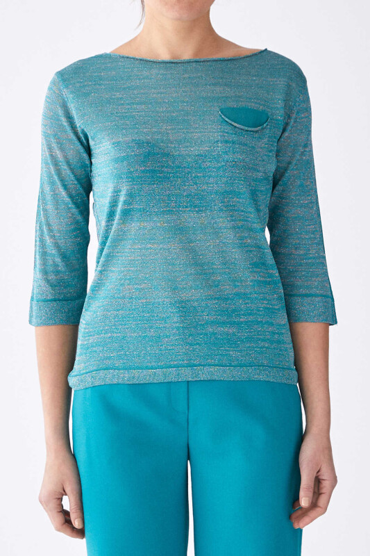 Truvakar Kol Cep Detaylı Triko Standart Renk - 1