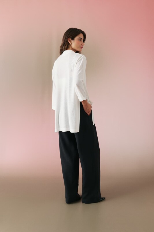 Truvakar Kollu Triko Hırka Ekru - Roman (1)