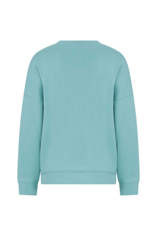  Uzun Kollu Baskılı Kadın Sweatshırt Standart Renk - 5