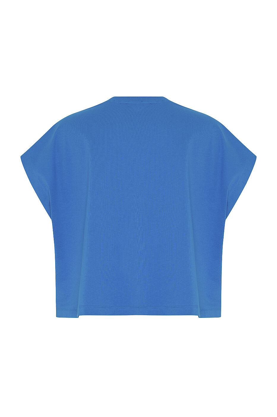V Yaka Düşük Omuzlu T-shirt Turkuaz - 6