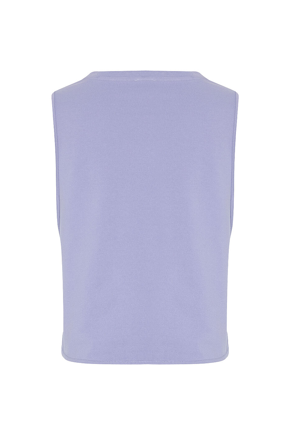 V Yaka Kolsuz T-Shirt Lila - 4