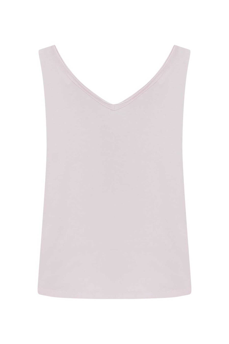  V Yakalı Kadın Atlet Pembe - 5