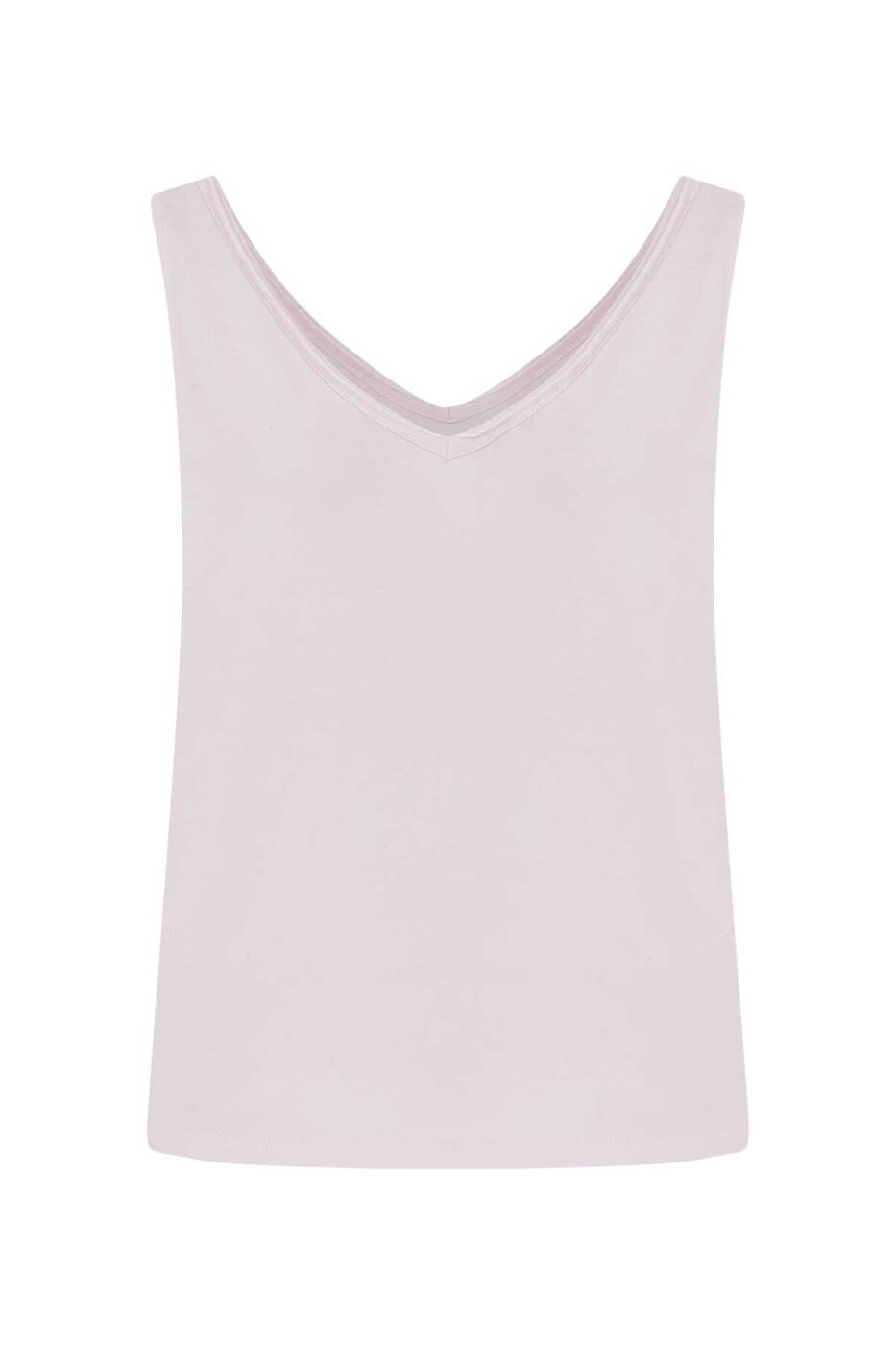  V Yakalı Kadın Atlet Pembe - 4