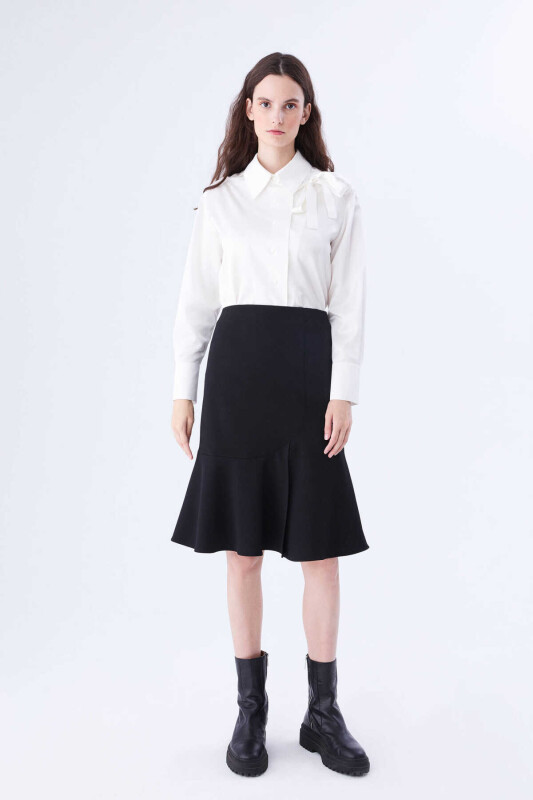  Volanlı Etek Siyah - 3