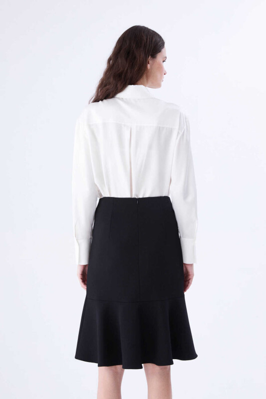  Volanlı Etek Siyah - 2