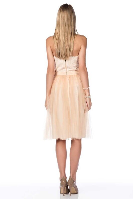 Tül Detaylı Etek Orginal - 2