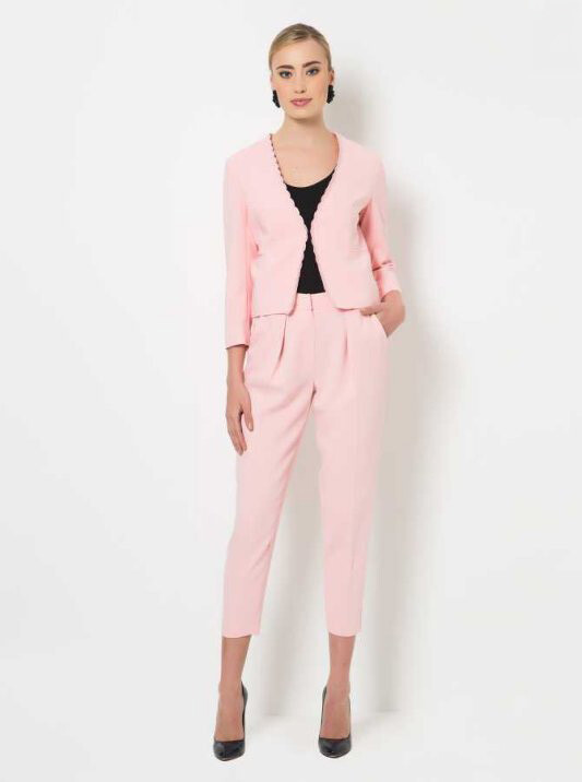 Yarım Paça Pantolon Açık Pembe - 1