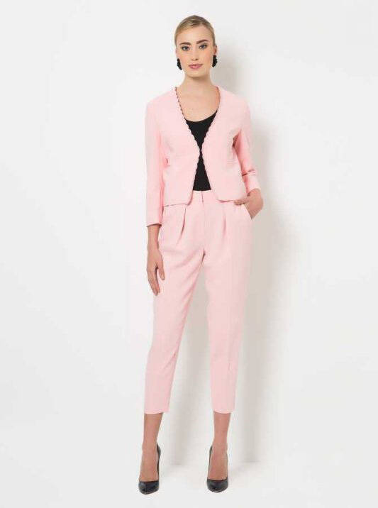 Yarım Paça Pantolon Açık Pembe - 1
