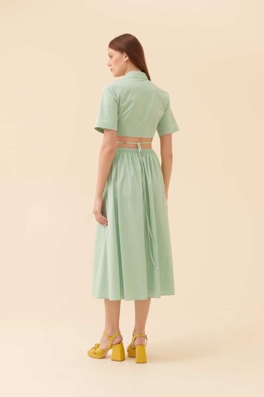 Kısa Kollu Elbise Mint - 2