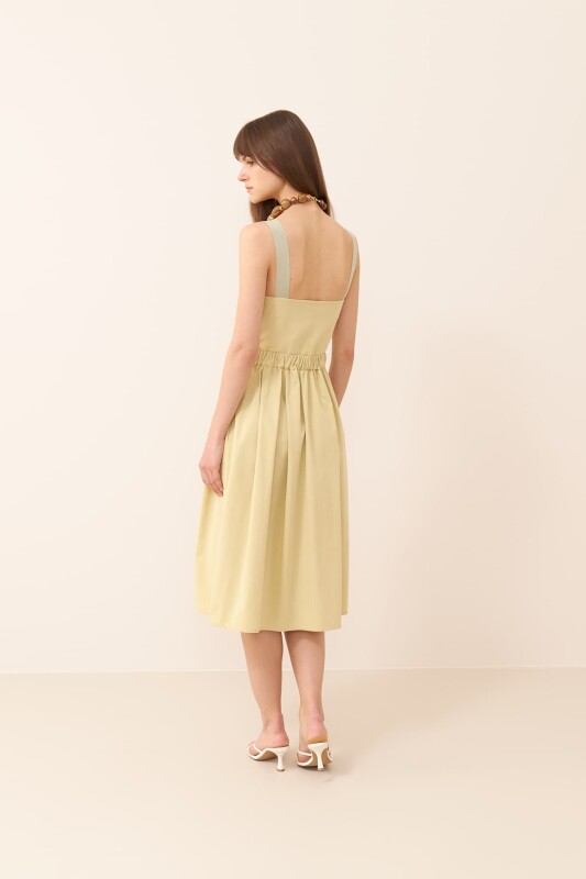 Askılı Elbise Yağ Yeşili - 2