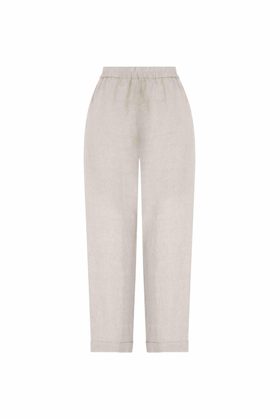 Beli Bağlamalı Pantolon Naturel - 5