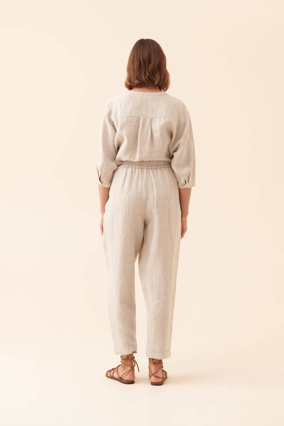 Beli Bağlamalı Pantolon Naturel - 2
