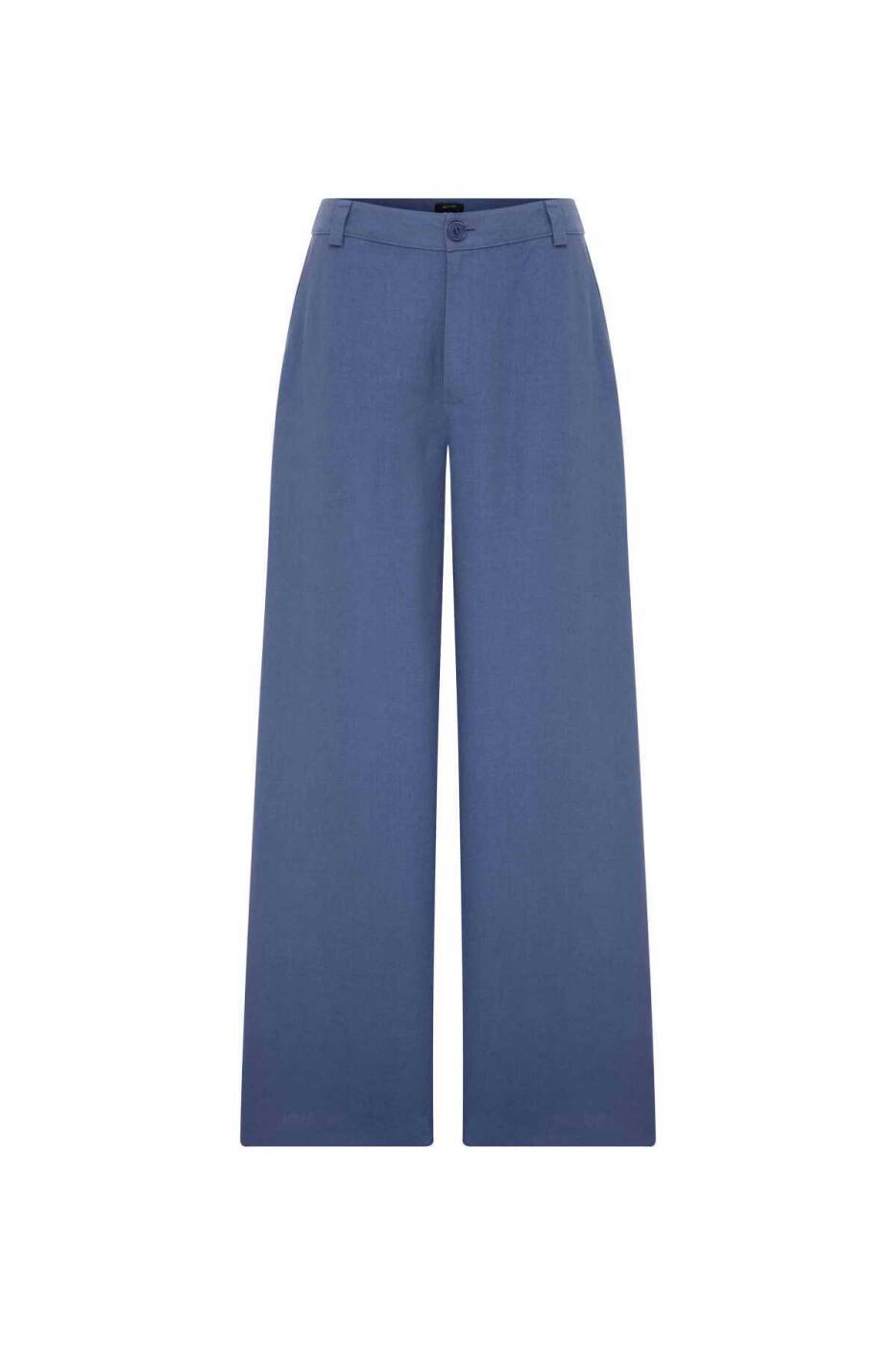 Geniş Paça Pantolon İndigo - 3
