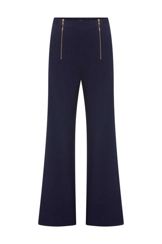 Geniş Paça Pantolon Lacivert - 3