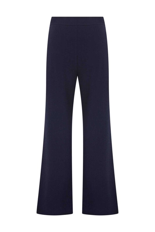 Geniş Paça Pantolon Lacivert - 4