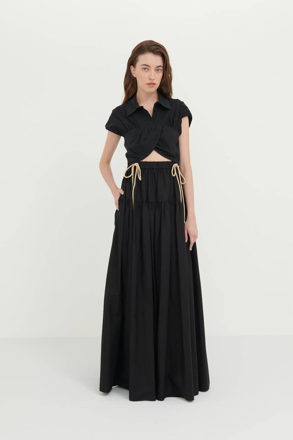 Crop Bluz Siyah - 4