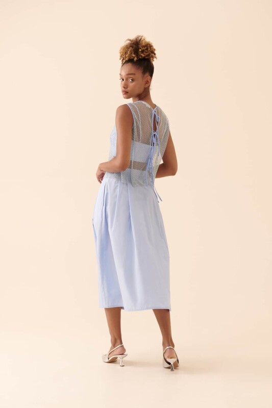 Fileli Askılı Bluz Lila - 2