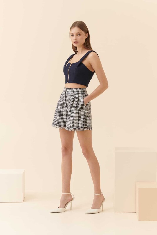 Fermuarlı Askılı Büstiyer Lacivert - Roman (1)