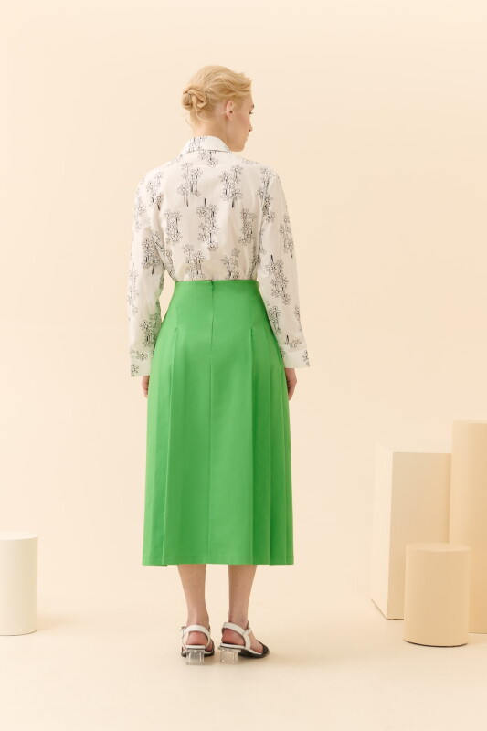 Midi Boy Etek Yeşil - Roman (1)