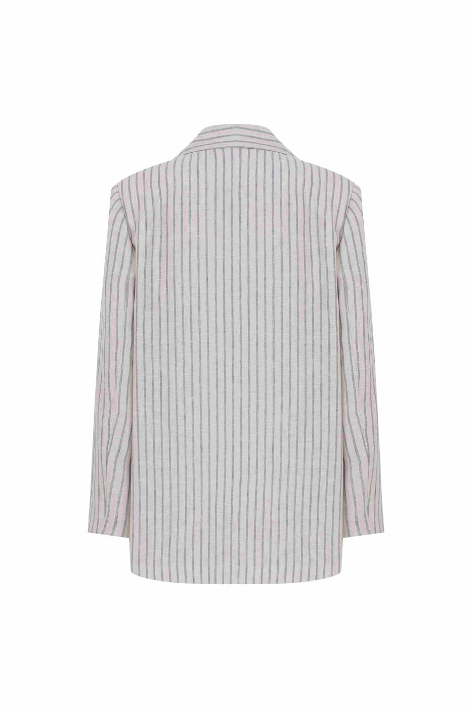 Blazer Tek Düğmeli Ceket Standart Renk - 5