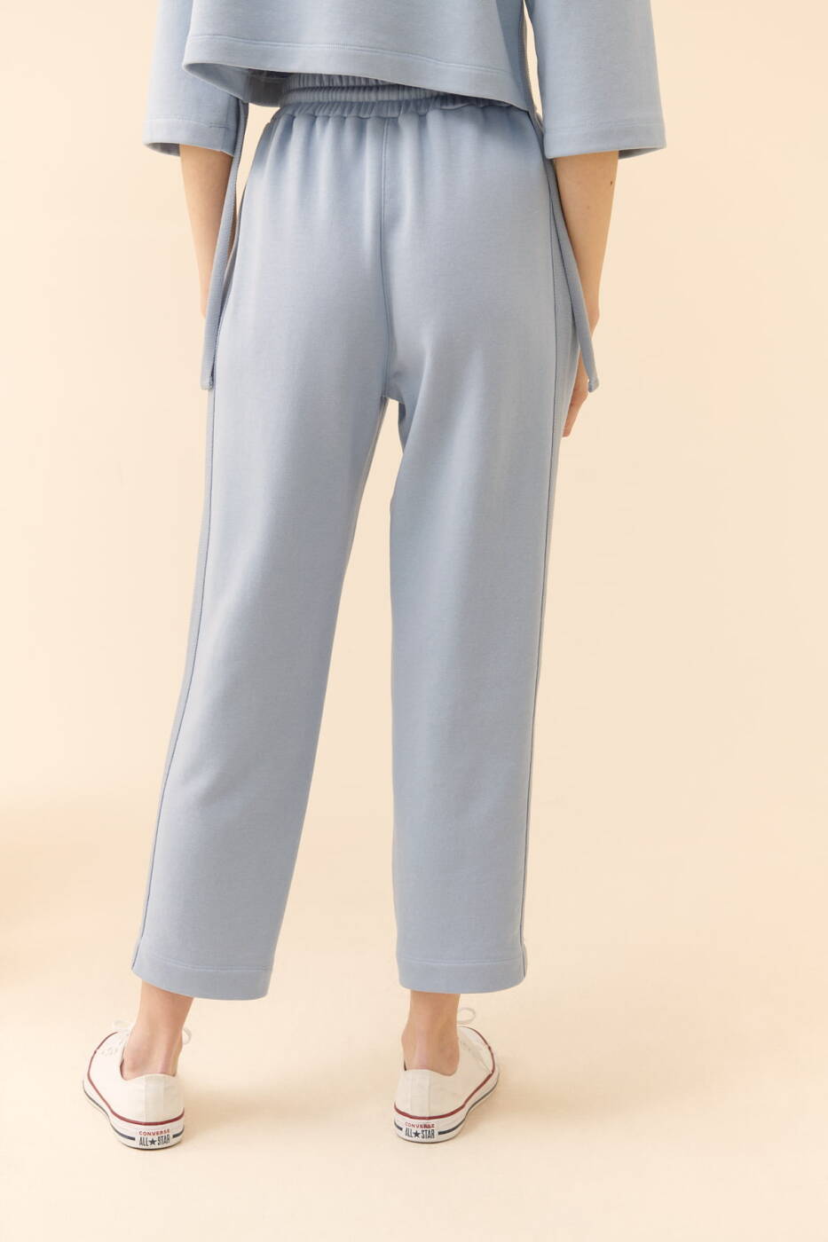 Beli Bağlamalı Pantolon Mavi - 2