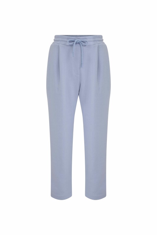 Beli Bağlamalı Pantolon Mavi - 3