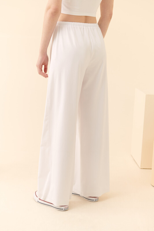 Geniş Paça Pantolon Beyaz - Roman (1)