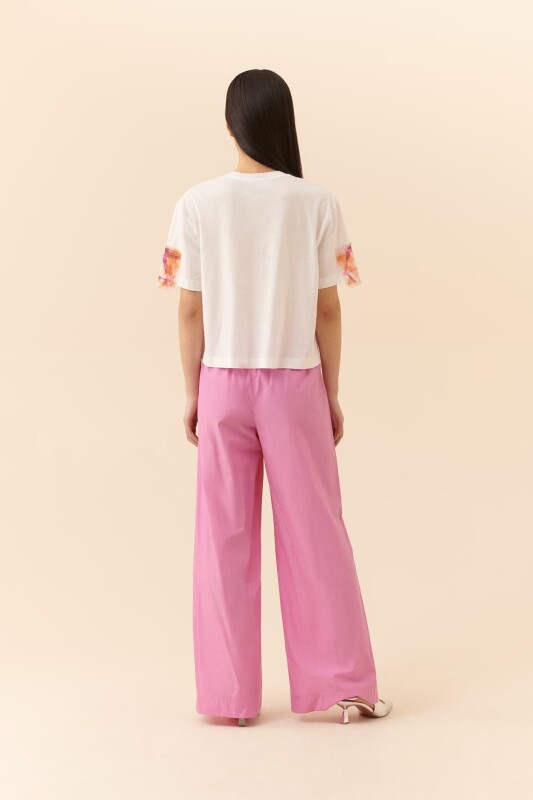 Crew Neck T-Shirt Ecru - Roman (1)