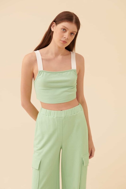 Askılı Crop Yeşil - 3