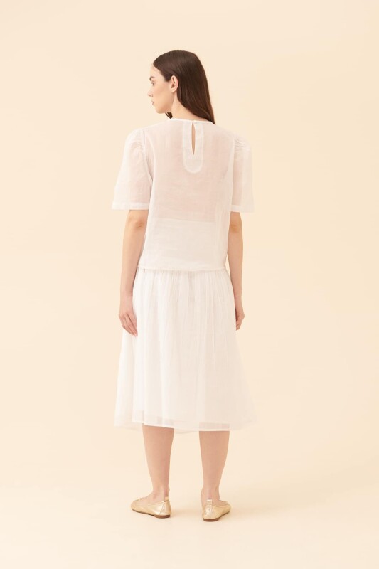 Short Sleeve Floral Blouse Original - 2