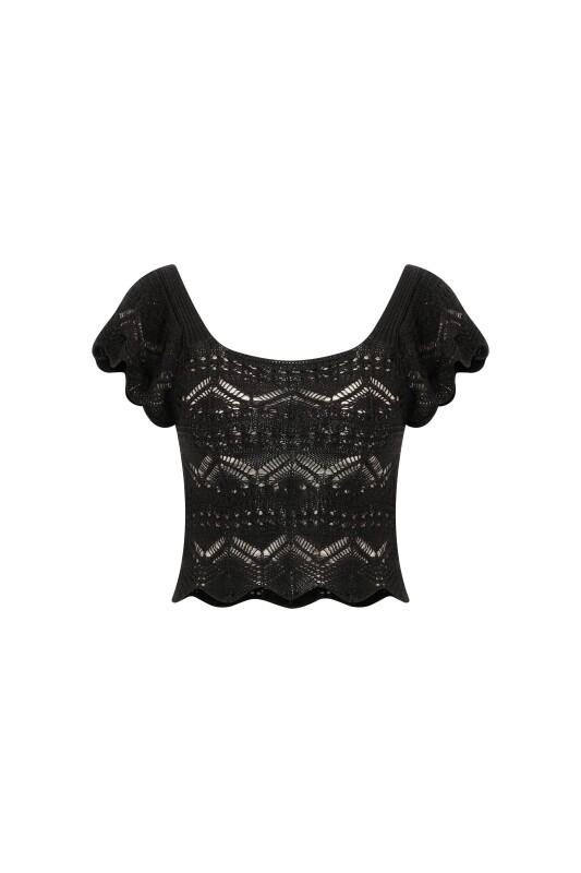 Triko Bluz Siyah - 4