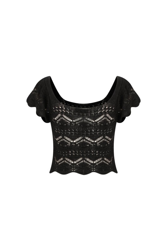 Triko Bluz Siyah - 5